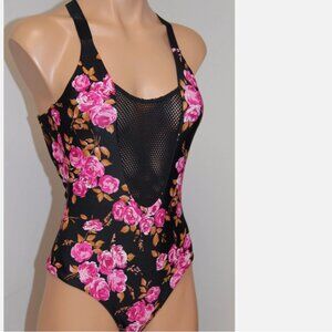 NWT VOLCOM Swimsuit 1 one piece swimwear Black MLT
